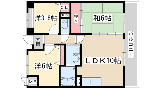 【間取り】 | ロイヤル三国