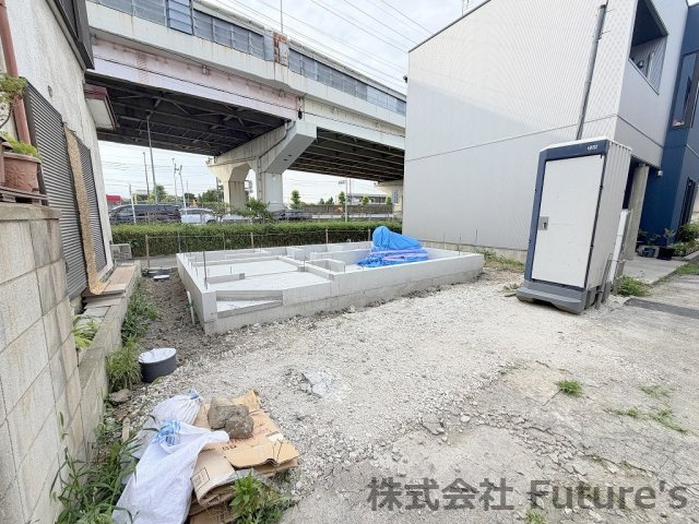 八潮市木曽根　新築戸建の外観|現地の写真になります。