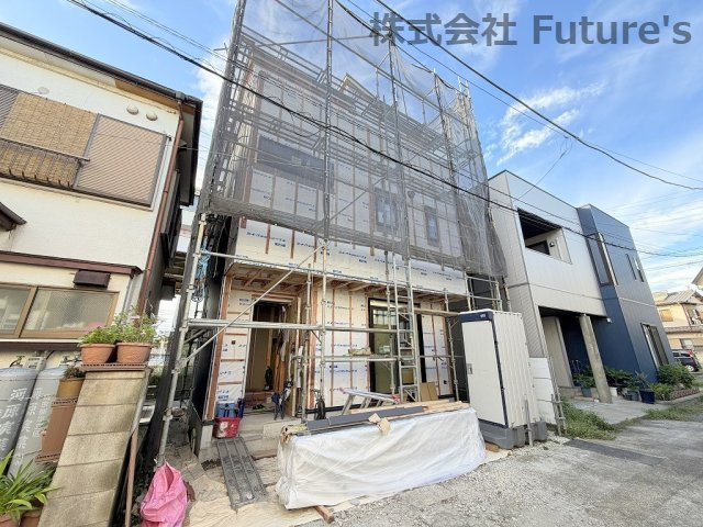 八潮市木曽根　新築戸建の外観|TX「八潮」駅バス10分『中川やしおフラワーパーク入口』停歩2分