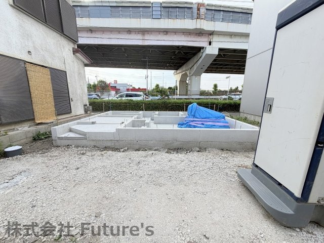 八潮市木曽根　新築戸建の外観|現地の写真になります。