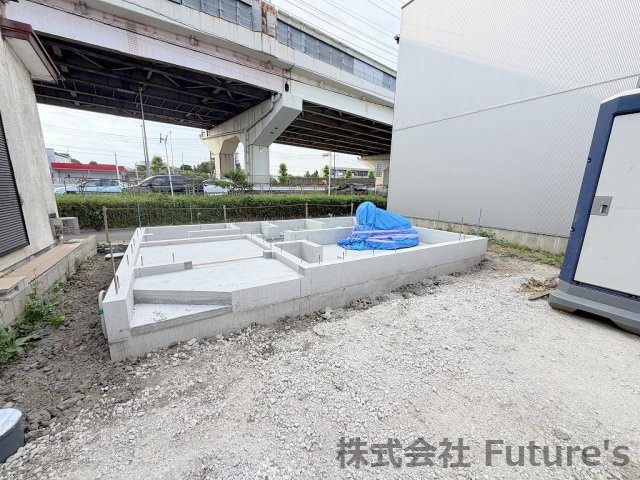 八潮市木曽根　新築戸建の外観|現地の写真になります。