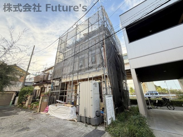 八潮市木曽根　新築戸建の外観|現地の写真になります。
