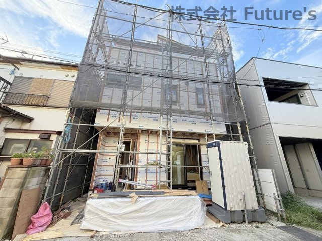 八潮市木曽根　新築戸建の外観|現地の写真になります。