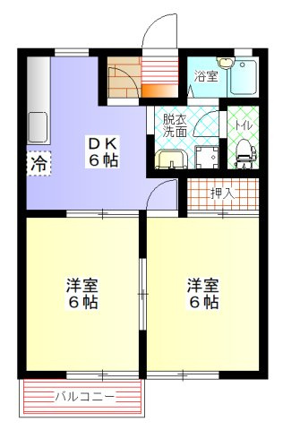 【間取り】 | メゾン美の越　E棟