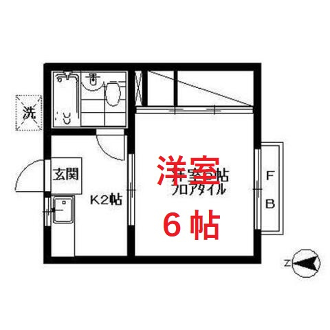 【間取り】 | サンハイツ北嶺B