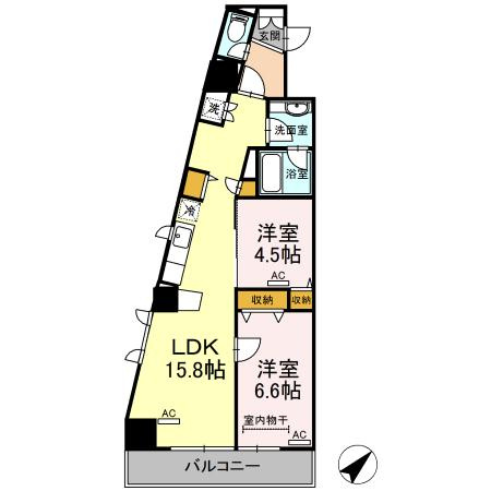 【間取り】 | Hill Flat Osaki
