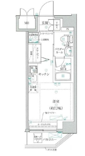 クラリッサ川崎ソレイユの間取り|間取りです。
