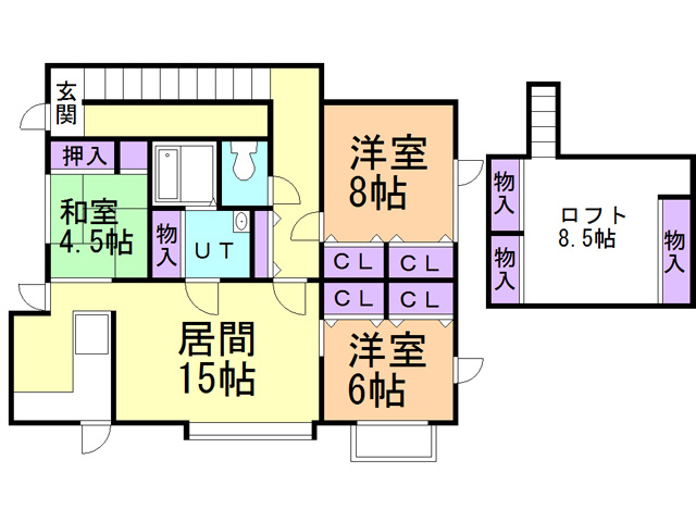 水元町４５－１２アパートの間取り