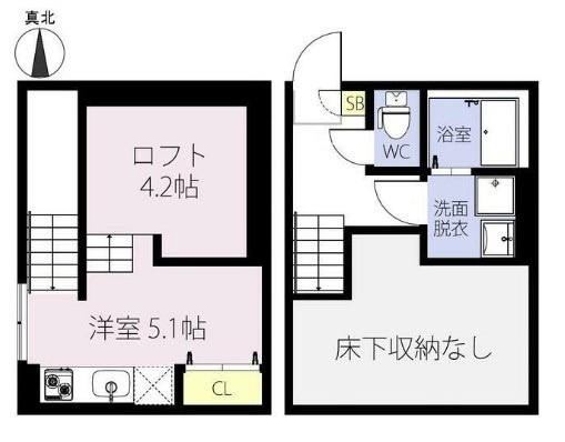 川口市西川口４丁目のアパートの間取り