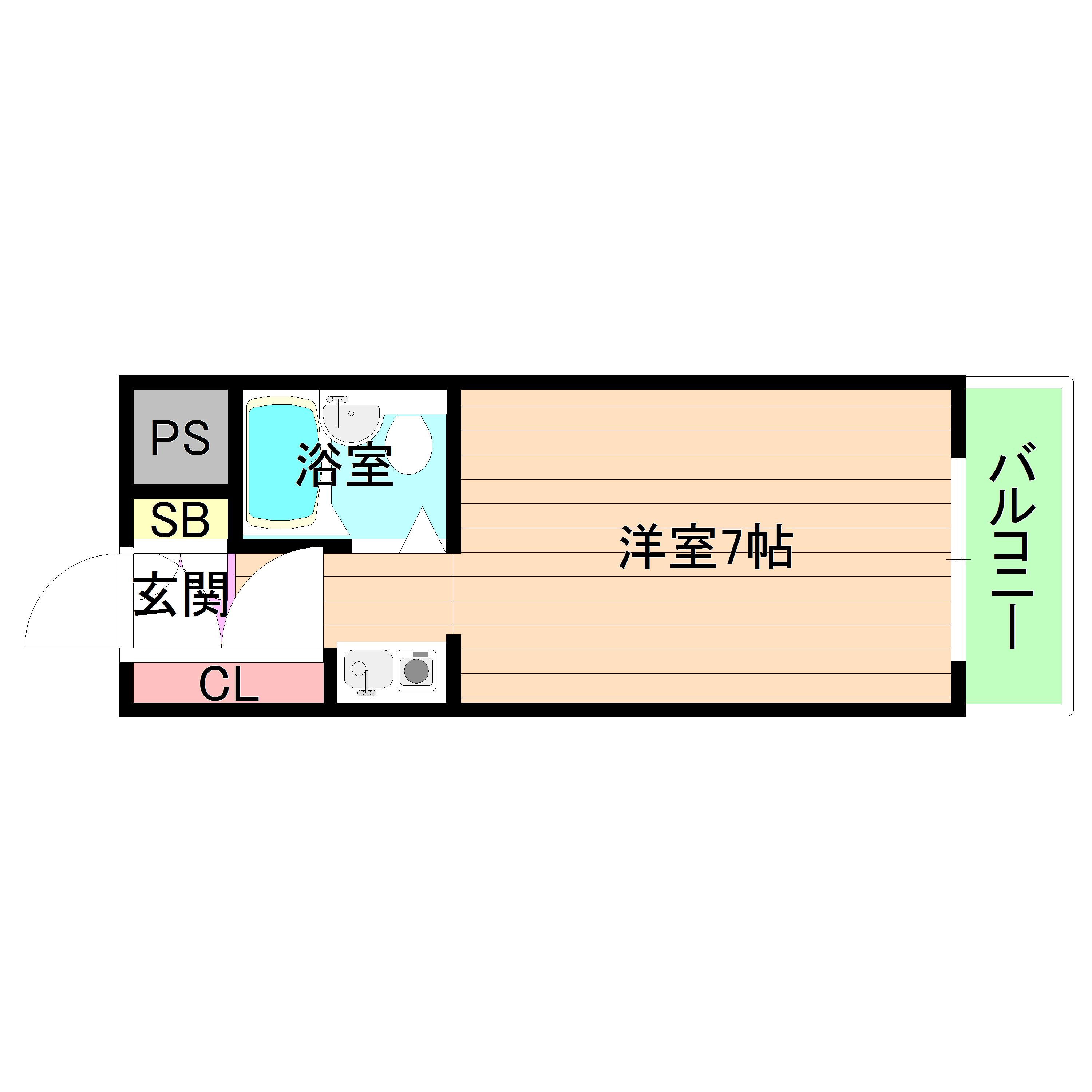 大阪市城東区野江１丁目の賃貸マンションの間取り