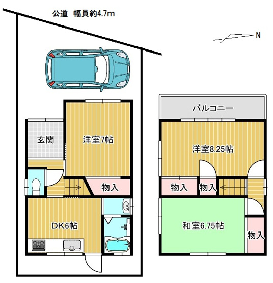 【間取り】 | ■□南中振一丁目　一戸建て□■