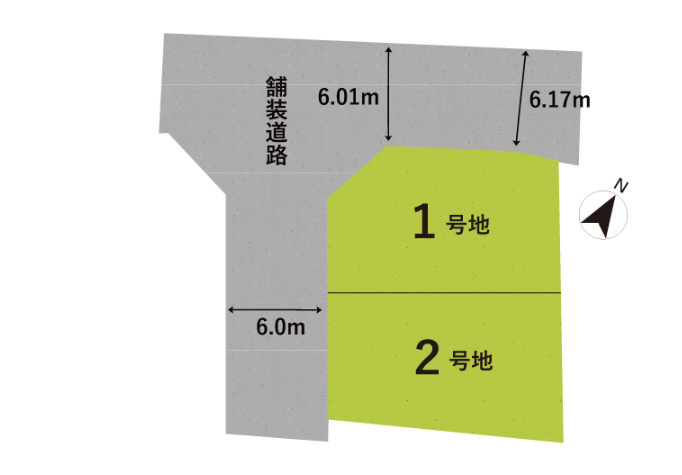 野洲市近江富士二丁目の区画図