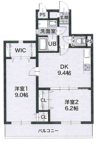 【間取り】 | ライオンズマンション淵野辺鹿沼公園 | 2DKは、ダイニングキッチンと二つの居室がある間取りです。夫婦やカップル、小さなお子さんのいるご家庭などにに向いています。食事スペースとくつろぎの場を分けられ、それぞれの個室も確保できるのが魅力です。