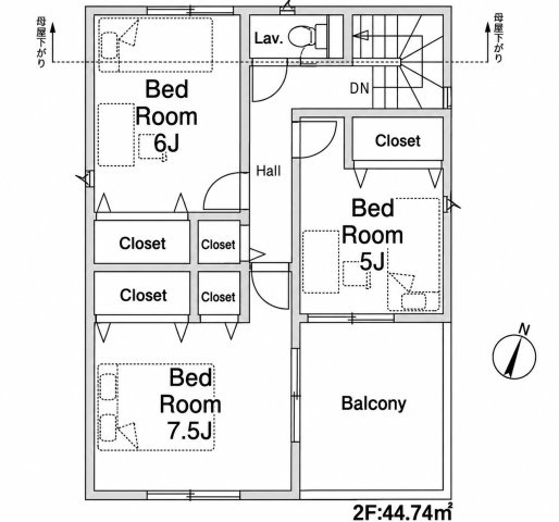 川越市新宿町第8　2号棟の間取り|2F