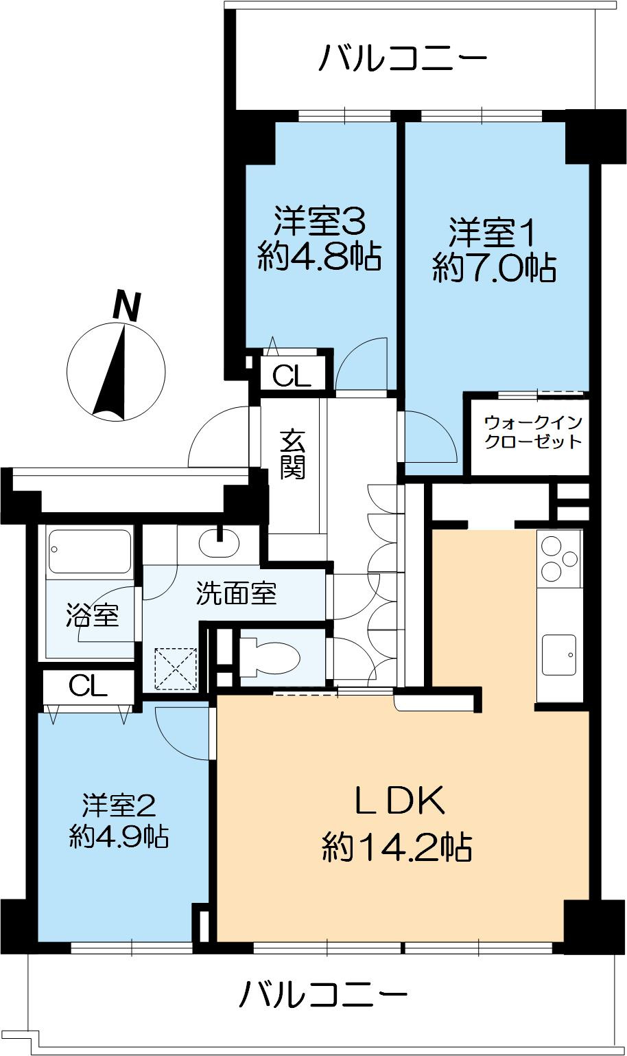 メゾン岡本南の間取り