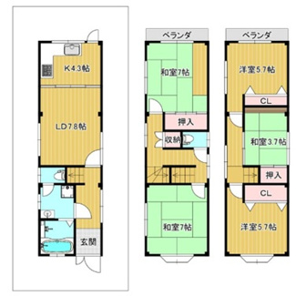 【間取り】 | 灘区五毛通１丁目　中古戸建
