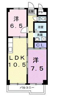 【間取り】 | ドミール竹ノ塚 | 間取りです。