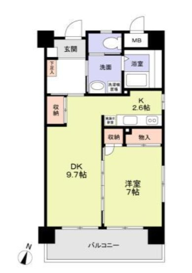 ジュネス北国分の間取り