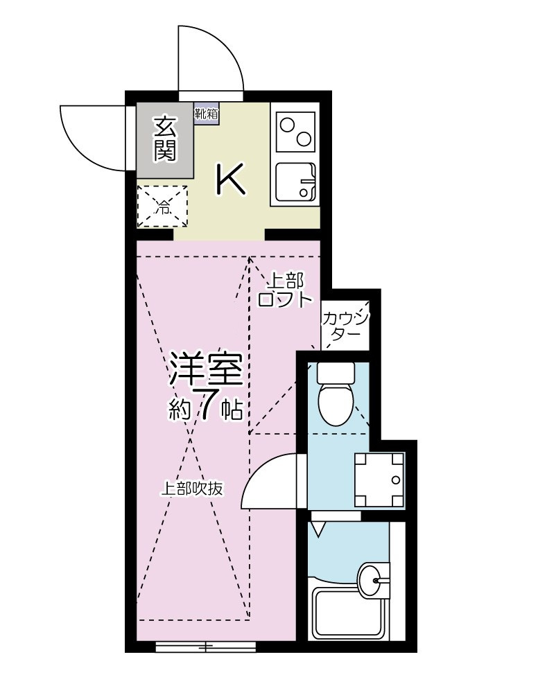 ラビアン志村 の間取り|間取りです。