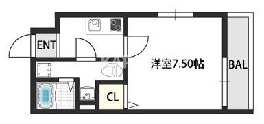 ドゥエリング千林商店街の間取り