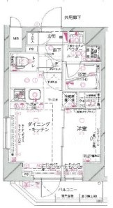 ステージグランデ早稲田の間取り|間取りです。