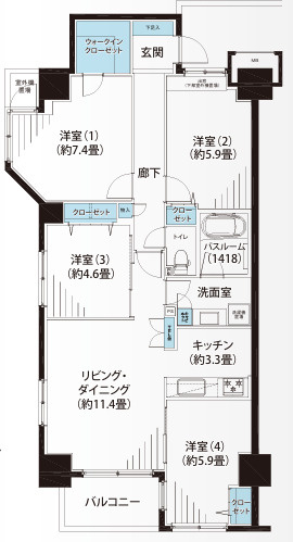 アルシオン小岩の間取り