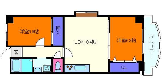 リッジヴィラ六甲の間取り