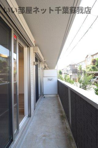 サンブライト　Bのバルコニー|落ち着いた時間を過ごせるバルコニーです