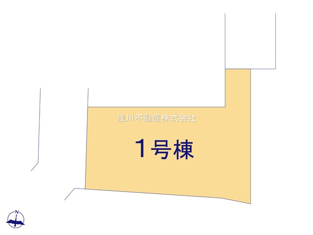 八王子市　片倉町　新築一戸建て　０１期の区画図|～北側4.5ｍ道路に面しています～