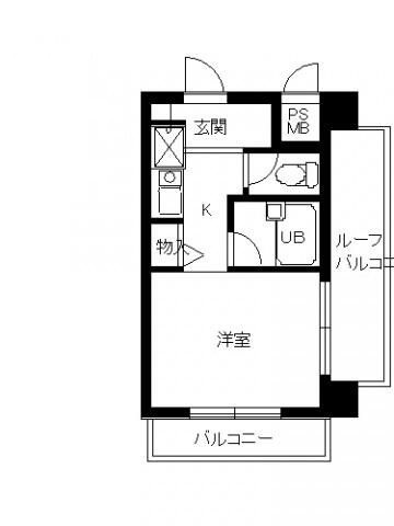 スカイコート早稲田第２の間取り|間取りです。