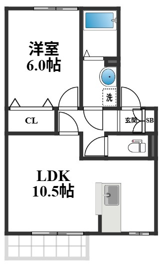 カトルセゾンCの間取り
