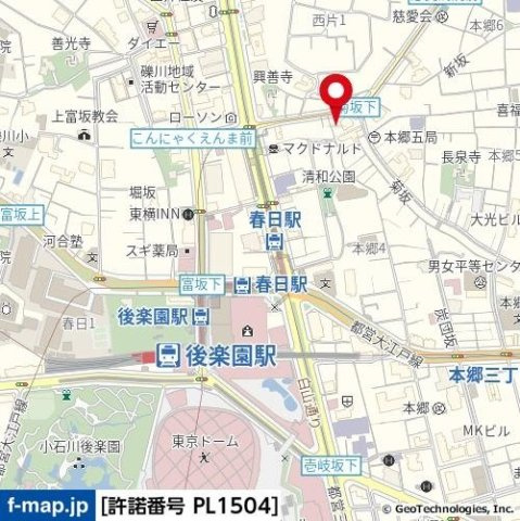 パレステュディオ本郷東大前の地図