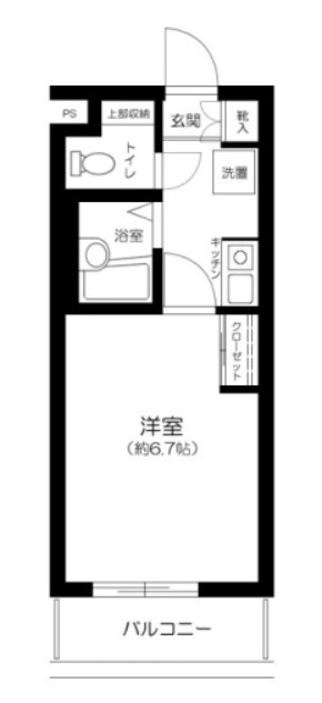 中野区中央１丁目の賃貸マンションの間取り