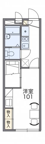 レオパレスシェソワⅢの間取り|画像2