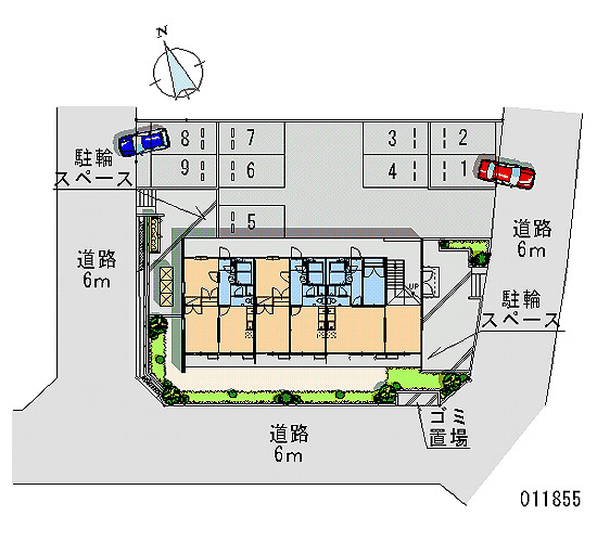 レオパレスNIIBORIの駐車場|画像4