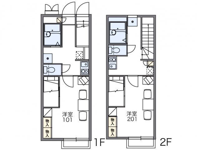 レオパレスクエスタの間取り|画像2