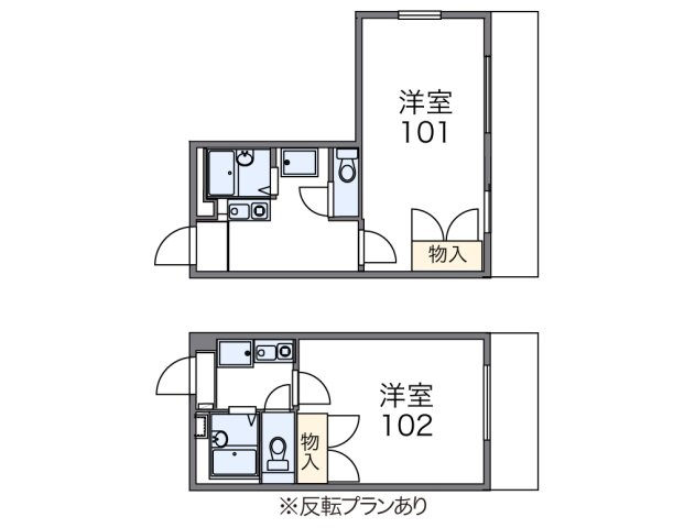 レオパレス古城の間取り|画像2