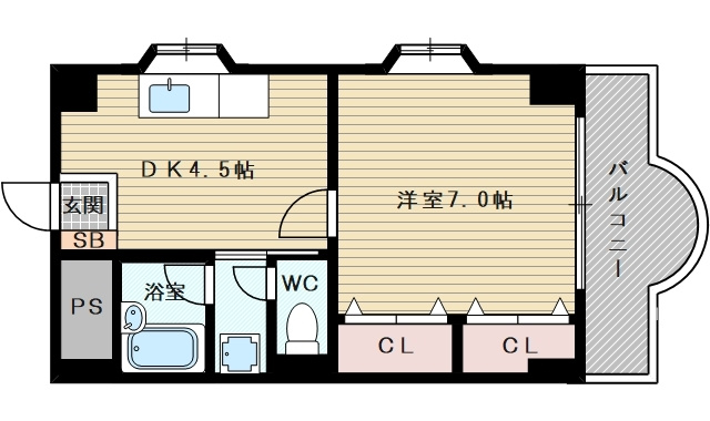 大阪市東淀川区上新庄２丁目のマンション
