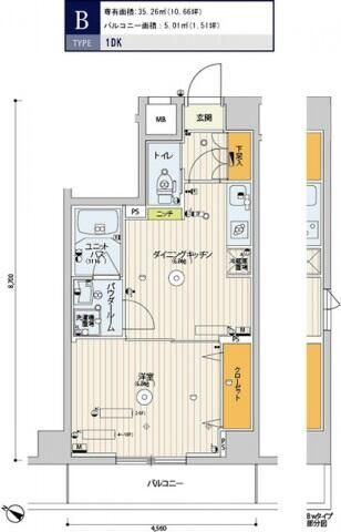 スカイコート渋谷神山町の間取り