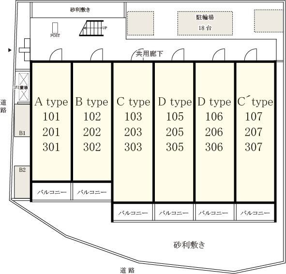 リブリ・町田の区画図