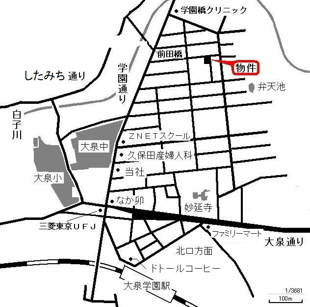 スピードスター大泉の地図