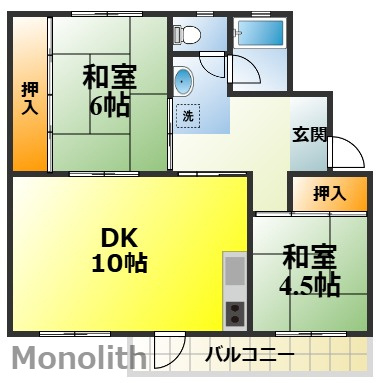 鶴山台11号棟の間取り