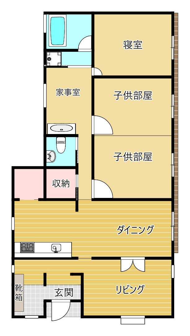 今帰仁村平敷の間取り