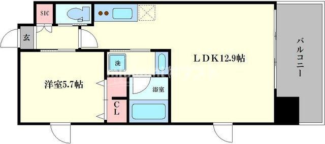 ディームス福島の間取り