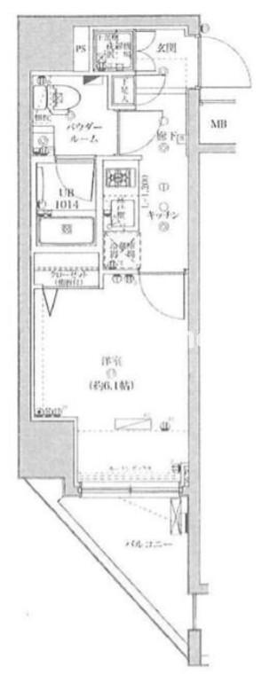 大田区大森北１丁目の賃貸マンションの間取り