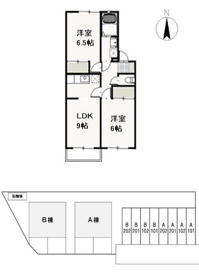 【間取り】 | カーサ・ヴィーノ　A