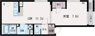 【間取り】 | イクシオ本木東町 | 間取りです。