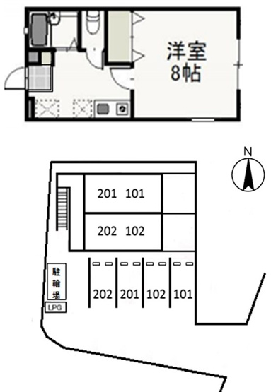 【間取り】 | フラットK