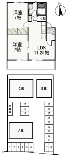 【間取り】 | ブロッサム21　Ａ