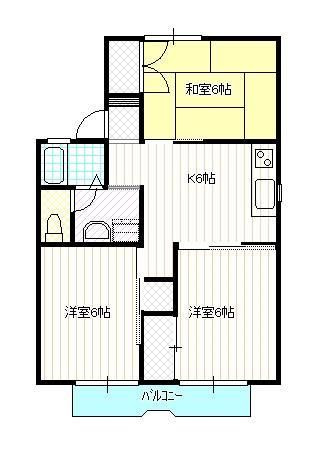 【間取り】 | コーポラス円山A棟